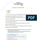 Task 1 Lesson 11a Vocabulary