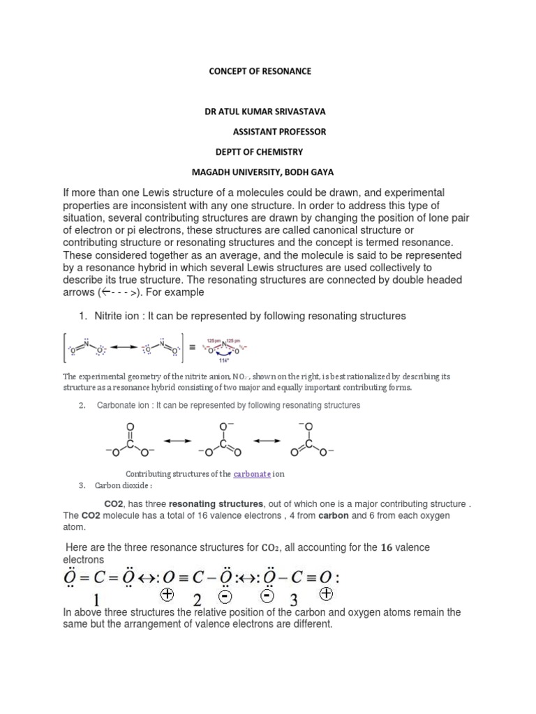 CO2 Resonance Structures Explained | PDF | Covalent Bond | Atomic