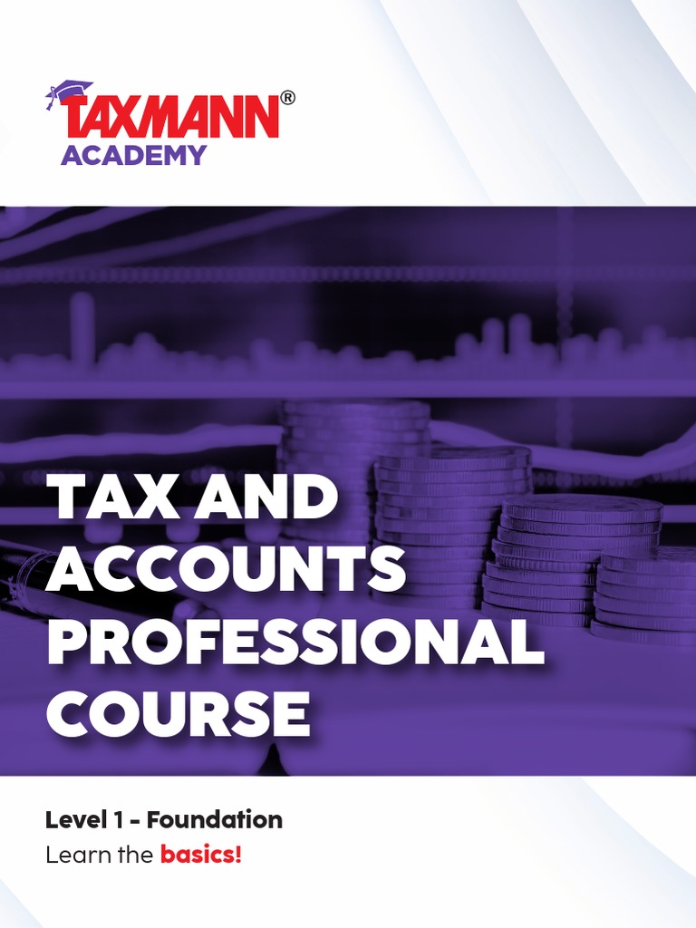 Level 1 Taxmannacademybrochure 775 X 10512 Pagesdec 2022 Pdf