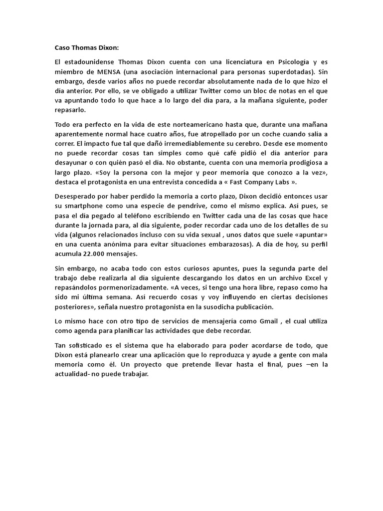 Caso Thomas Dixon PDF