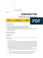 (2023) Job Sheet 8 - Bubble and Insertion Sort