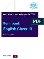 Item Bank English Class 10