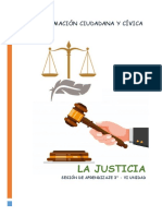 Sesión de Aprendizaje 3° - JUSTICIA