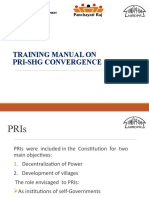 NIRDPR - PRI-SHG Convergence Training Manual