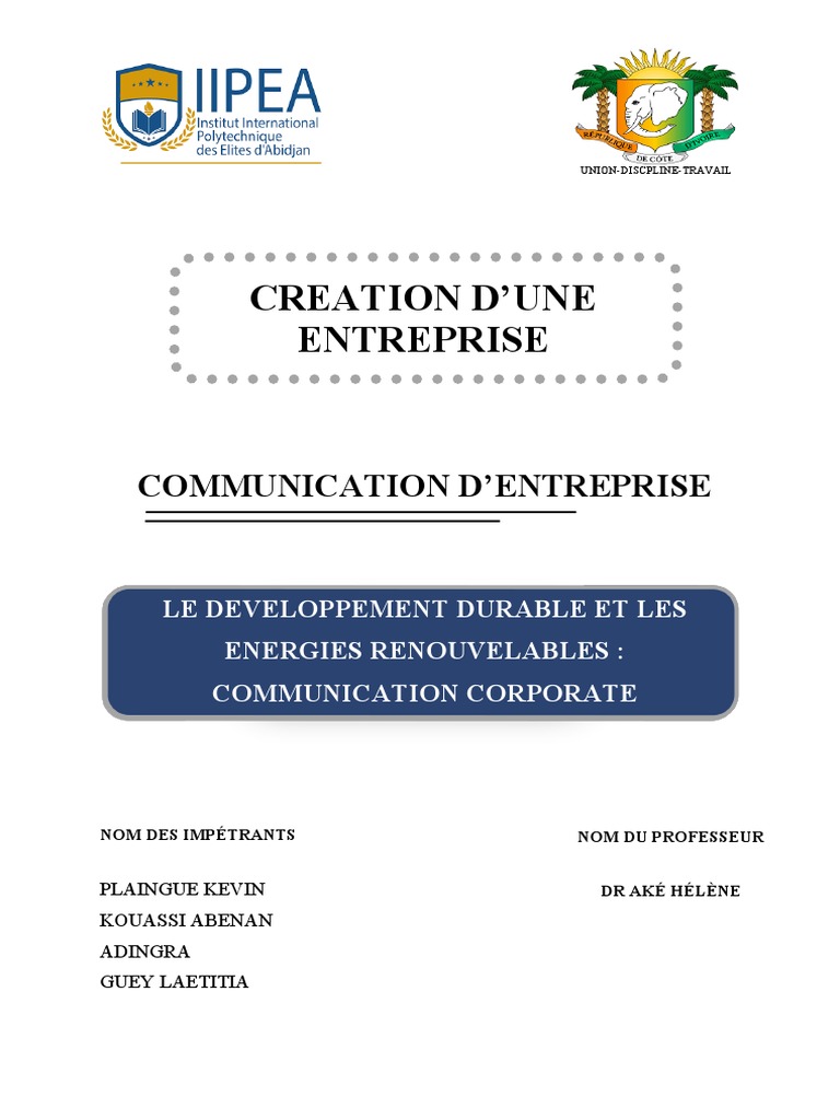 Communication durable en entreprise | PDF | Développement durable ...