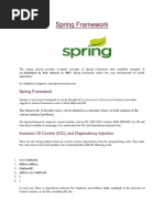 Spring Framework Note by Biswajit Saha