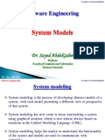 Software Engineering - Lecture 4 - System Models