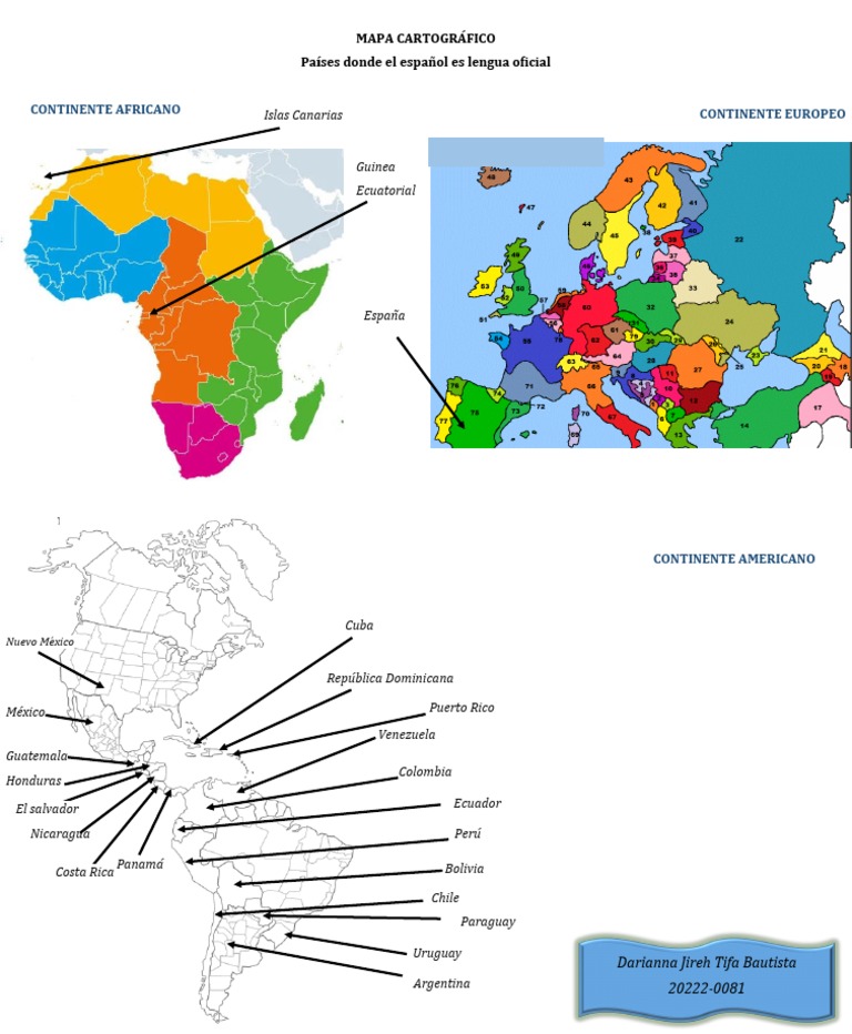 Mapa Cartográfico de Habla Hispana | PDF