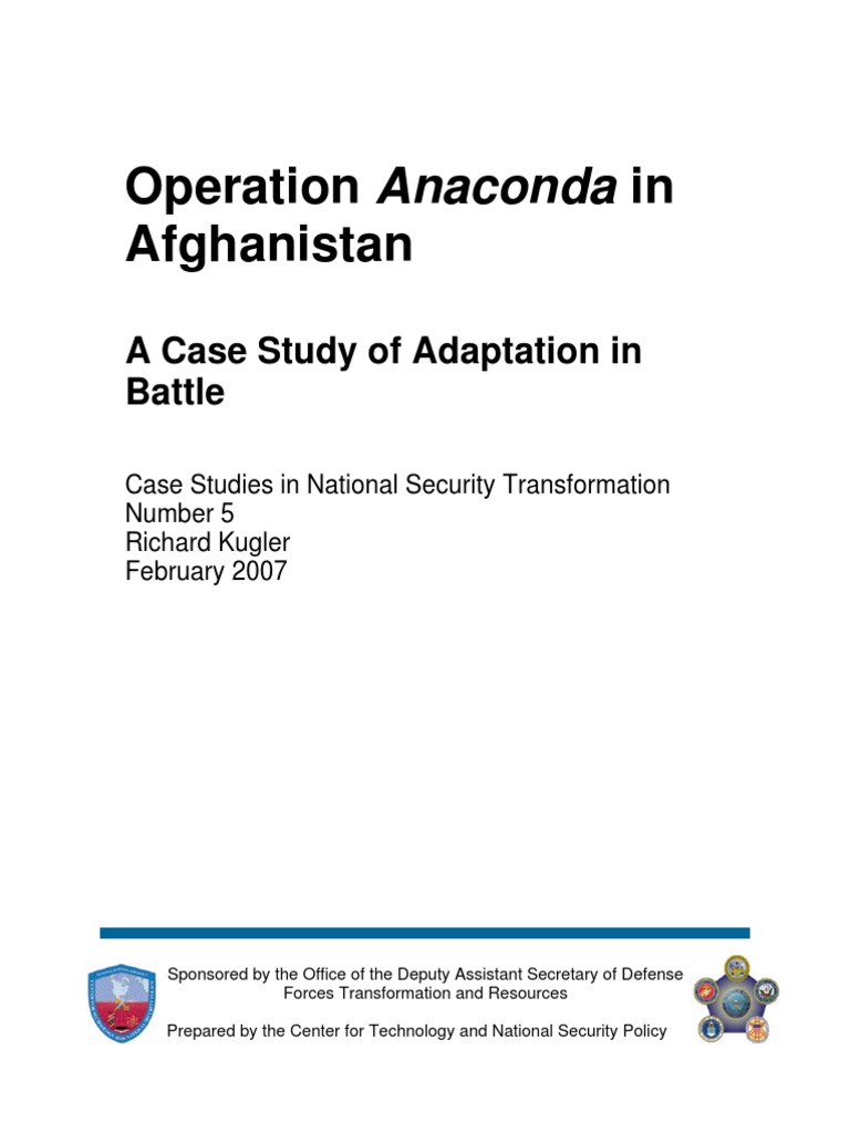 Case 5 Operation Anaconda | PDF | 101st Airborne Division | Division