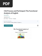 Ch6 Process and Participant The Functional Analysis of English - PDF - Adjective