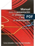 Manual Para La Presentacion de Anteproyectos e Informes de Investigacion - Schmelkes