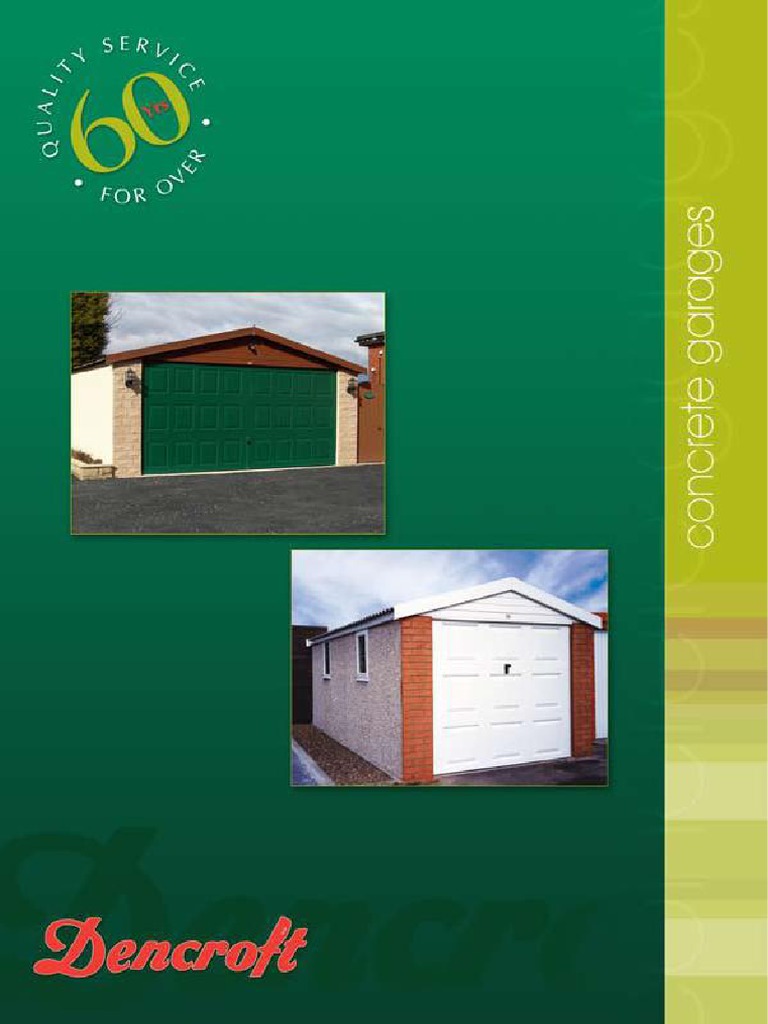 Quality Garages by Dencroft: 60 Years of Excellence | PDF | Roof ...