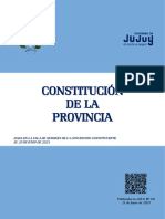 Constitución de La Provincia de Jujuy 2023