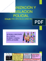 Ley Micaela - Organización y Legislacion Policial