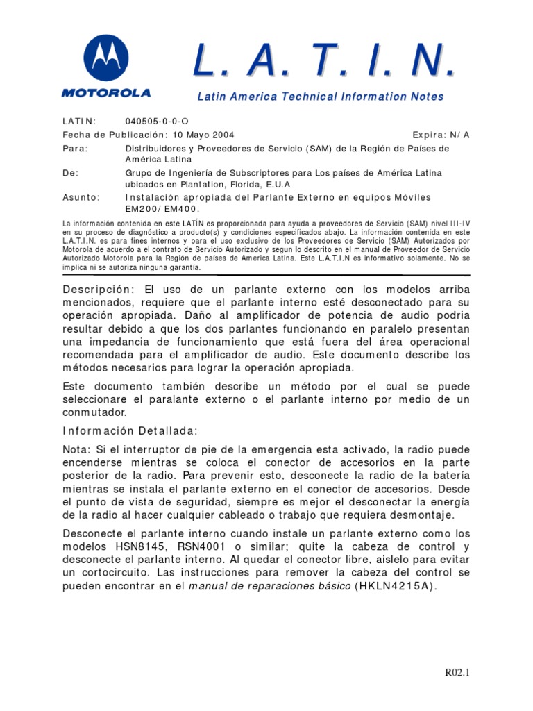 LATIN Speaker PDF Altoparlante Ingenieria Eléctrica
