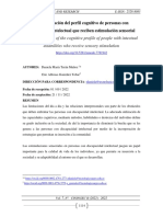 Characterization of The Cognitive Profile of People With Intectual Disabilities Who Receive Sensory Stimulation