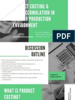 Product Costing & Cost Accumulation in A Batch Production Environment