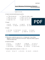 3-3 Multiplying Polynomials by Monomials CYU