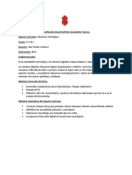 1º A-B-C Educacion Tecnológica - Planificación