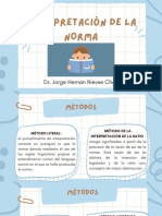Interpretación de La Norma: Dr. Jorge Hernan Nieves Chen