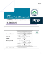 CS442 Software Project Management: Dr. Riem Hamdi