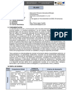 SILABO Currículo y Comunicación L1 y L2