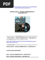 Download APOSTILA  MP RJ   TCNICO ADMINISTRATIVO  CONCURSO 2011 by Editora Multimdia SN65535327 doc pdf