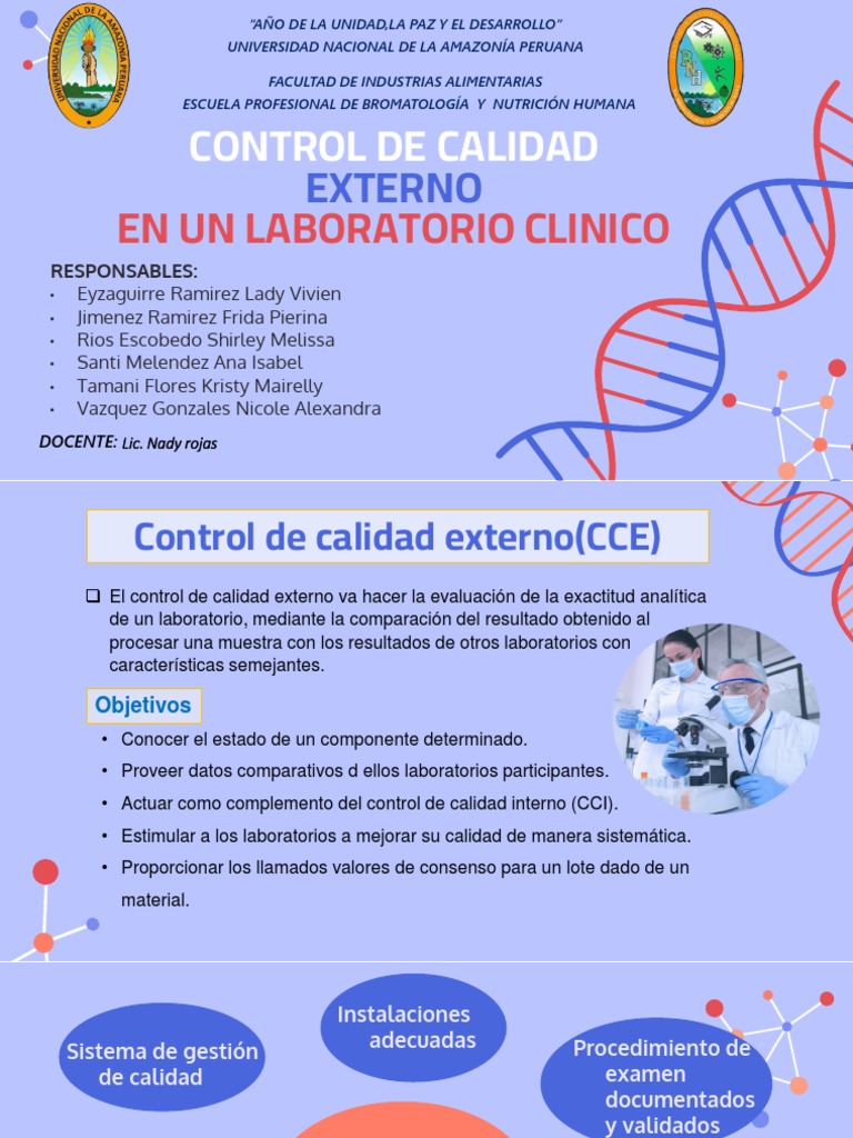 Control de Calidad Externo en Laboratorios Clínicos | PDF ...