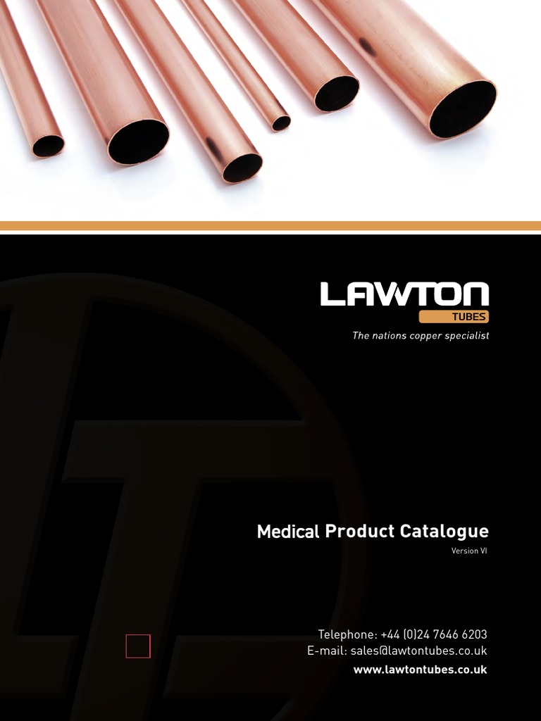lawton-medical-copper-tubes-catalogue-pdf-pipe-fluid-conveyance