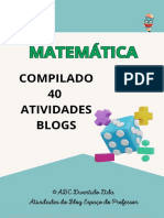 Compilado de Atividades de Matematica 40 Atividades Caderno 01