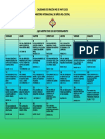 Calendario de Oración Mes de Mayo 2023