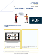 Learning Experience 3 - People Who Making A Difference - Activity 3-Fifth Grade