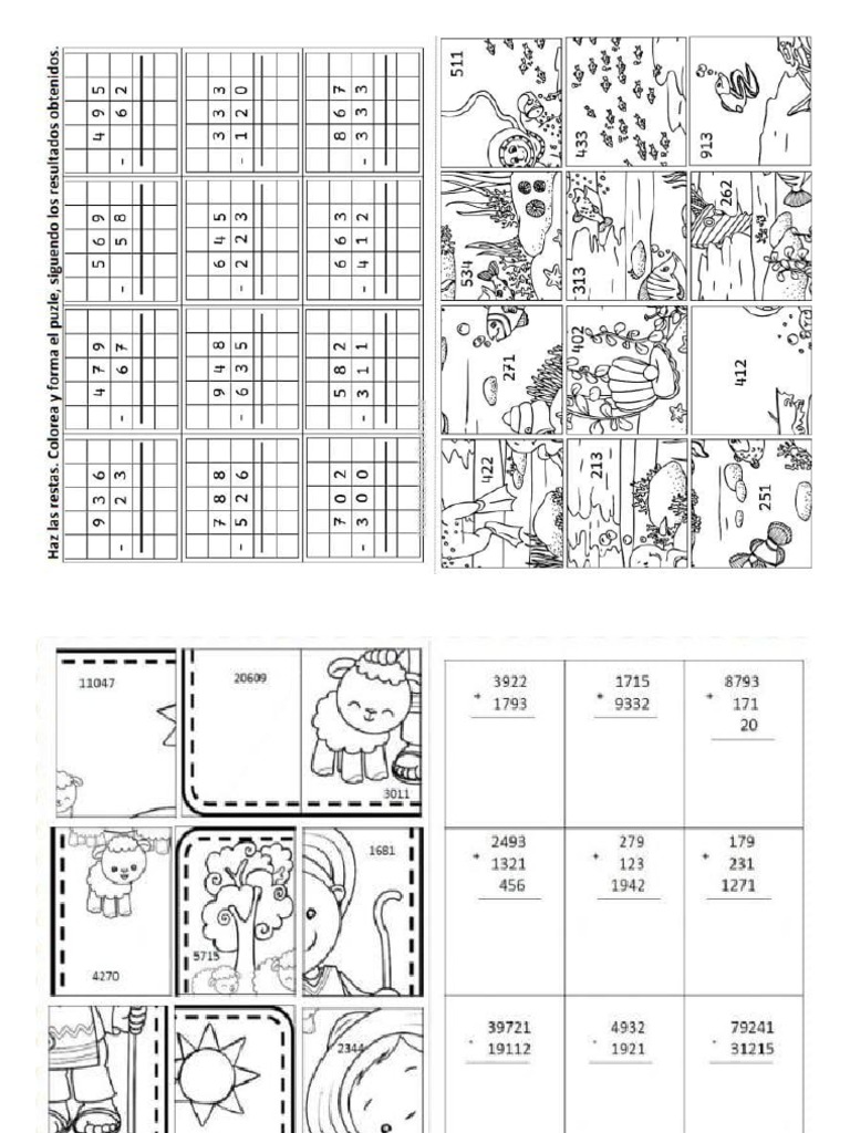 rompecabezas de restas 2do PDF