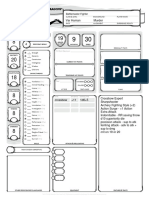 Character Sheet - Form Fillable