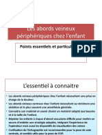 Les Abords Veineux Périphériques Chez L'enfant