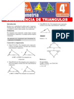 Problemas de Congruencia de Triangulos para Cuarto Grado de Secundaria