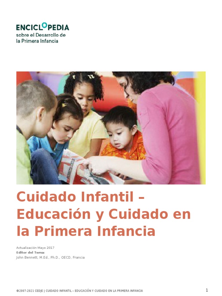 Cuidado Infantil Educacion y Cuidado en La Primera Infancia | PDF ...