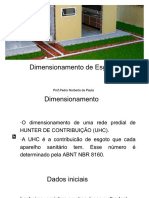 Aula 02 - Dimensionamento de Esgoto