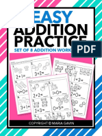 Addition Practice: Set of 8 Addition Worksheets