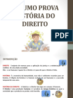 RESUMO PROVA Â HISTÃ RIA DO DIREITO