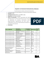 Plan de Estudio: Comercio Internacional y Aduanas | PDF | aduana | El ...