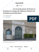 Seule Prison de France, Détenus Atteints de Maladies Psychiatriques