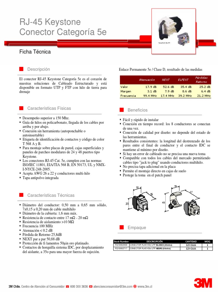 5 - Conector RJ-45 Cat5e | PDF | Equipo de telecomunicaciones ...