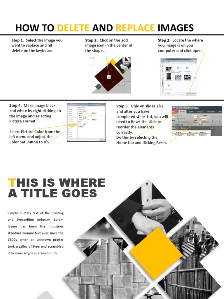 Image Editing Guide for Presenters | PDF | Page Layout | Communication ...