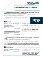 Manual de Instalação Certificado Digital A3 - Token