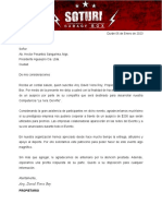 Carta de Auspicios