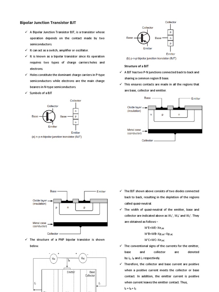 Bjts Fets Mosfets PDF Field Effect Transistor Bipolar Junction