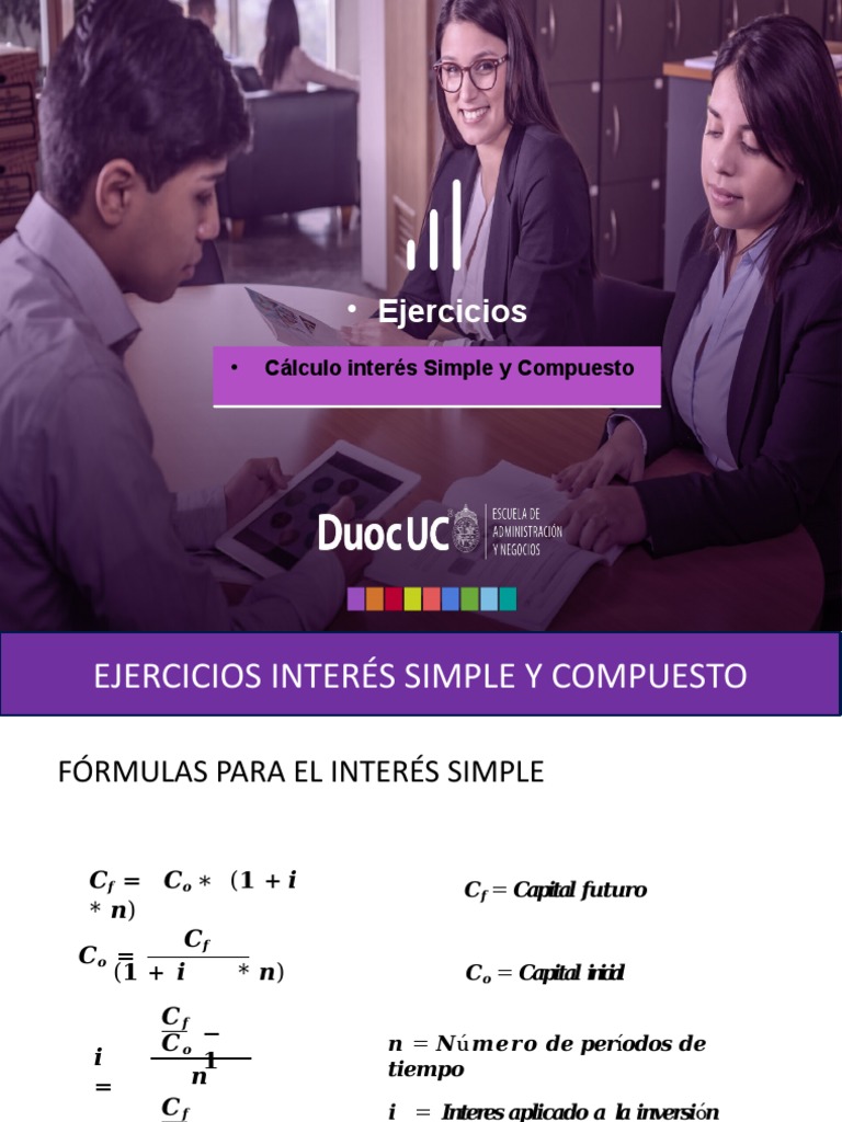 4.1.2 Interes Simple y Compuesto - Ejercicios | PDF | Interés compuesto ...