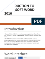 Introduction To Ms Word