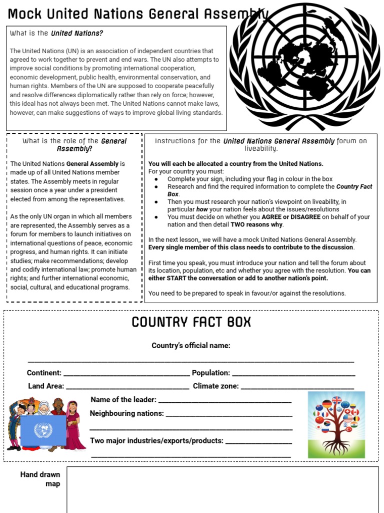 Mock UN General Assembly Guide | PDF | United Nations | International ...